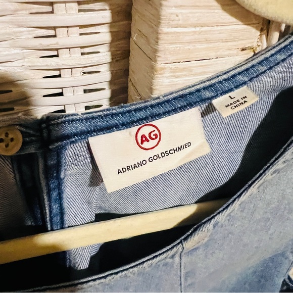 AG Adriano Goldschmied Ombré Denim Stretch Top - Size Large - Picture 1 of 10